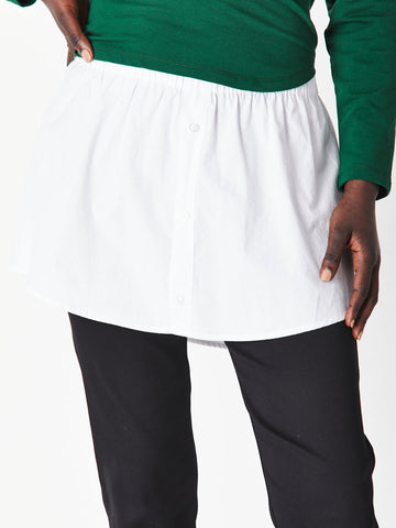 FAUX SHIRT TAIL SKIRT - white 29921 - sw - Luna Sky