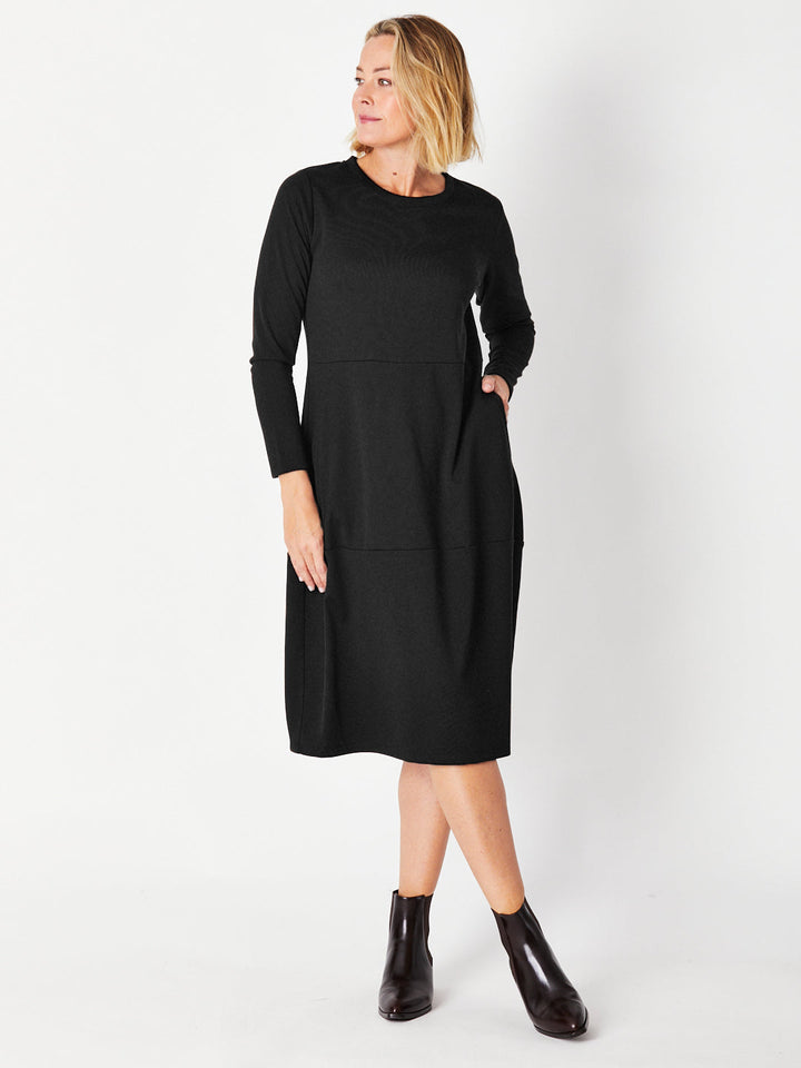 Pocket Dress - Black - 29931