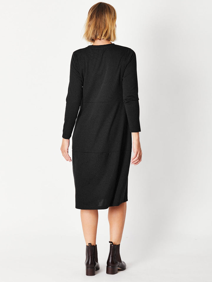 Pocket Dress - Black - 29931