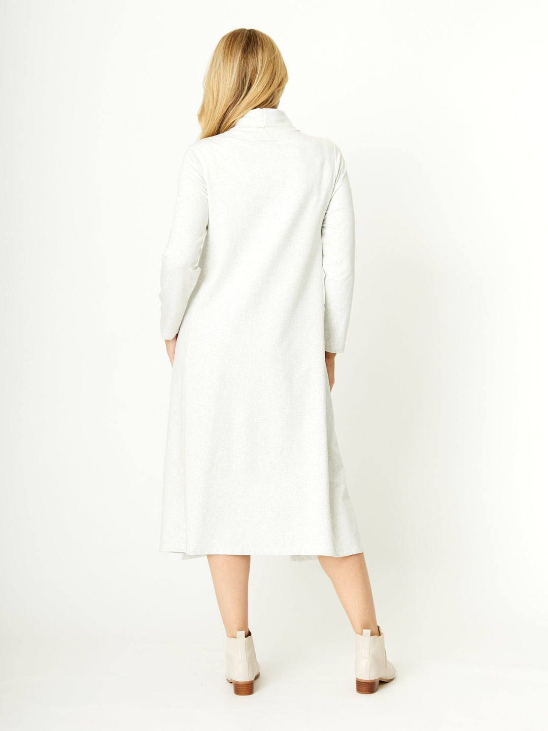 Margie Cowl Pocket Dress - Oatmeal - 30000