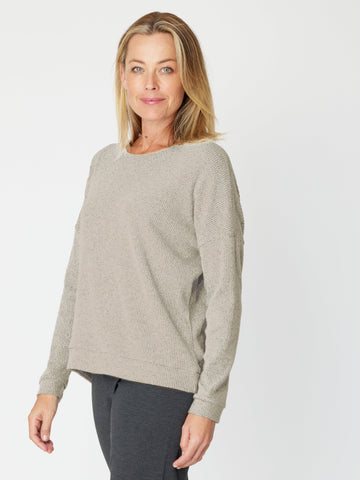 RIB MARLE DOLMAN- BEIGE 30103- SW - New Arrivals