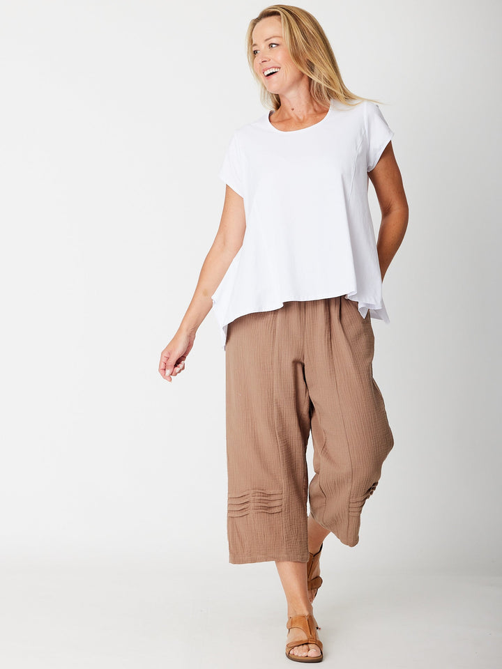 Swing Cap Top - White -30159