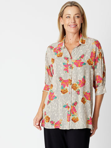 Sasha Poet Shirt - Multi - 30174 - Cordelia St
