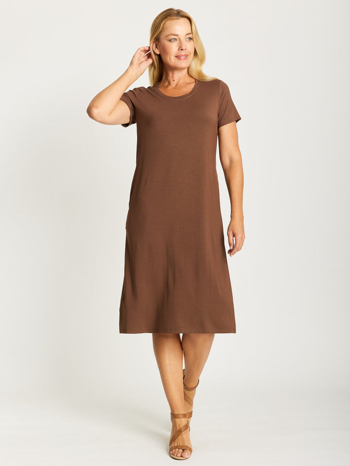Nautical Core Dress- Choc - 30351