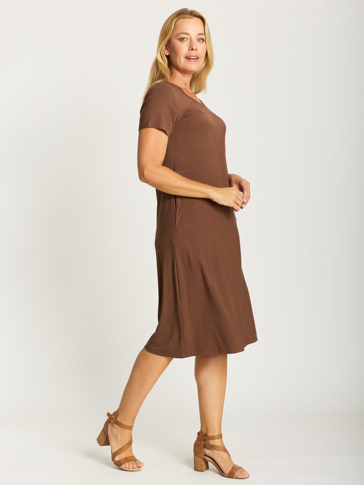 Nautical Core Dress- Choc - 30351