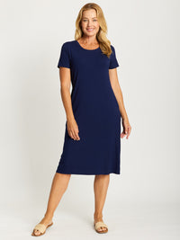 Nautical Core Dress- Navy - 30351