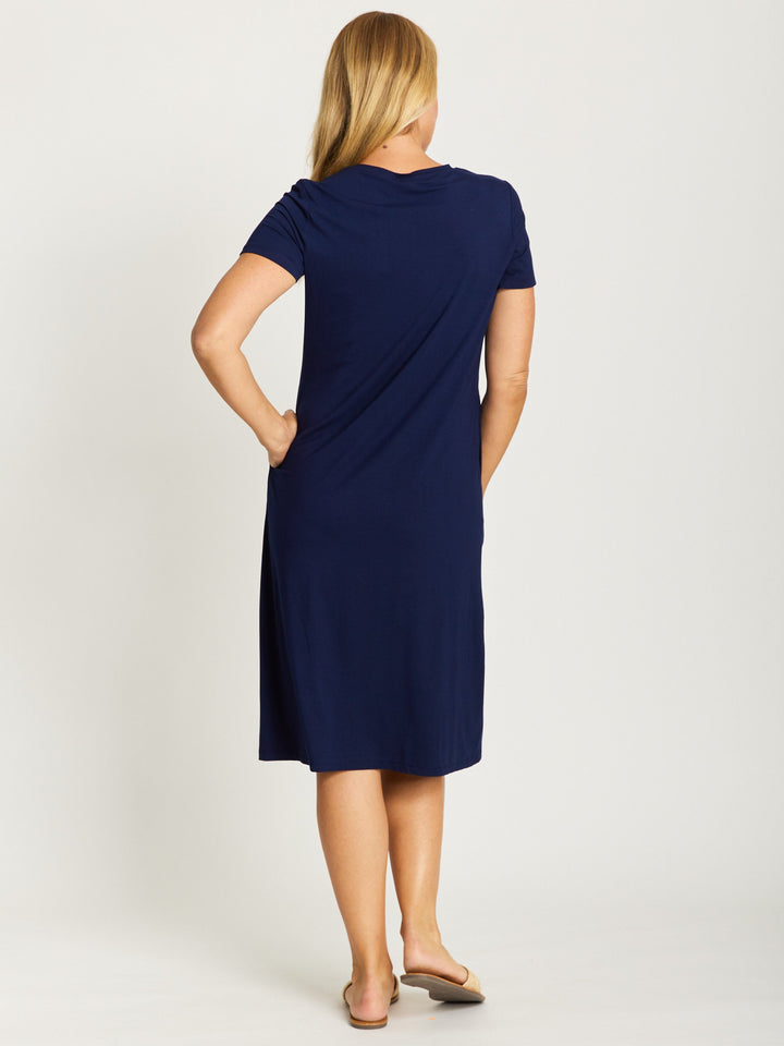 Nautical Core Dress- Navy - 30351