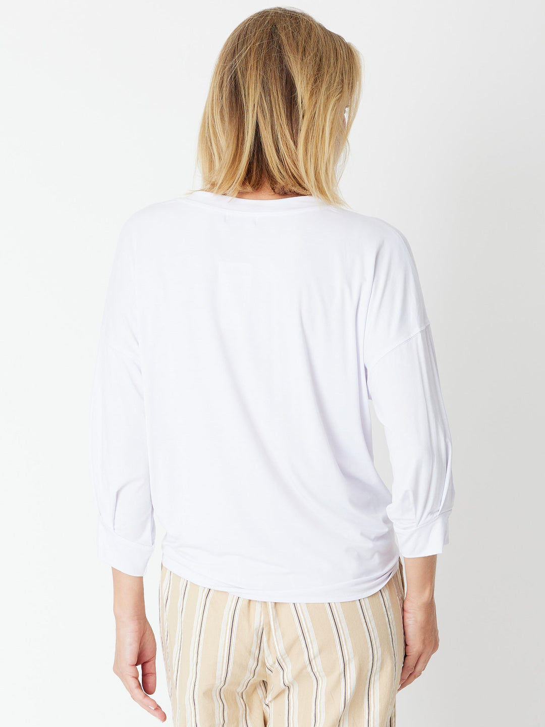 Leaves Of Love Bamboo Tye Tee - White - 30443
