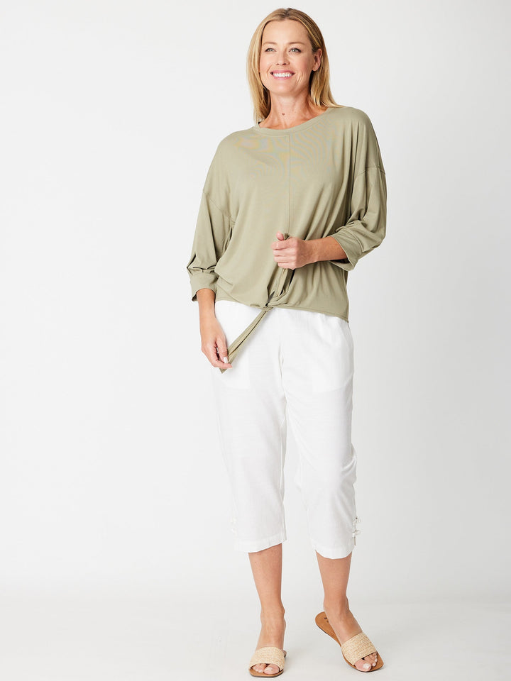 Leaves Of Love Bamboo Tye Tee - Khaki - 30443