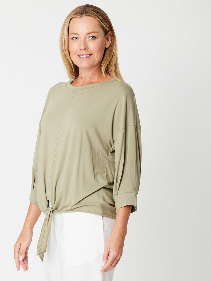 Leaves Of Love Bamboo Tye Tee - Khaki - 30443