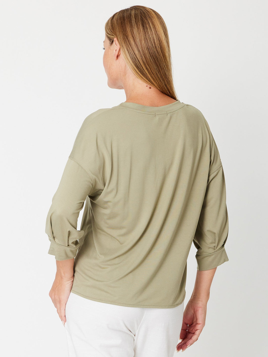 Leaves Of Love Bamboo Tye Tee - Khaki - 30443