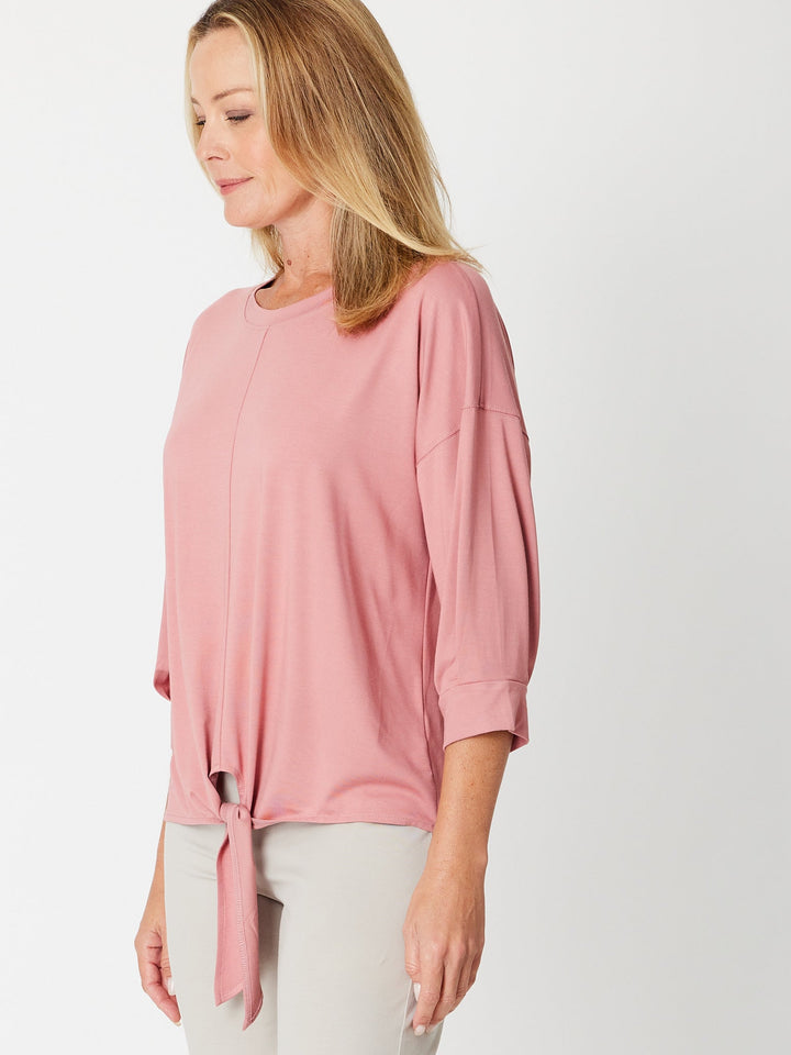 Leaves Of Love Bamboo Tye Tee - Rose - 30443