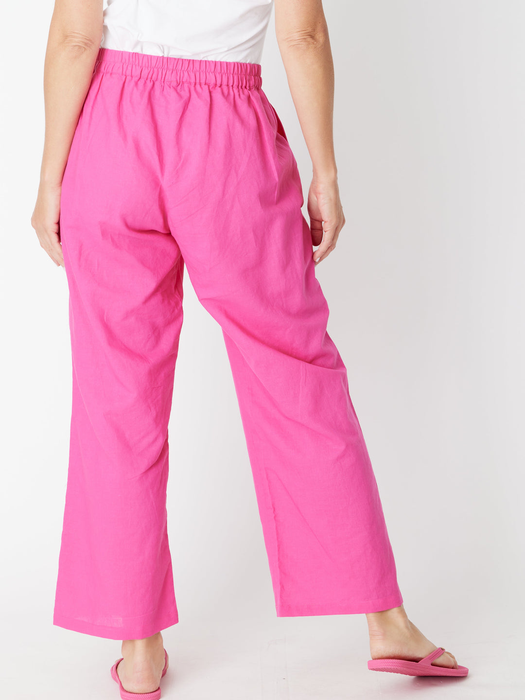 Pebbles Core Linen Pant - Hotpink - 30533