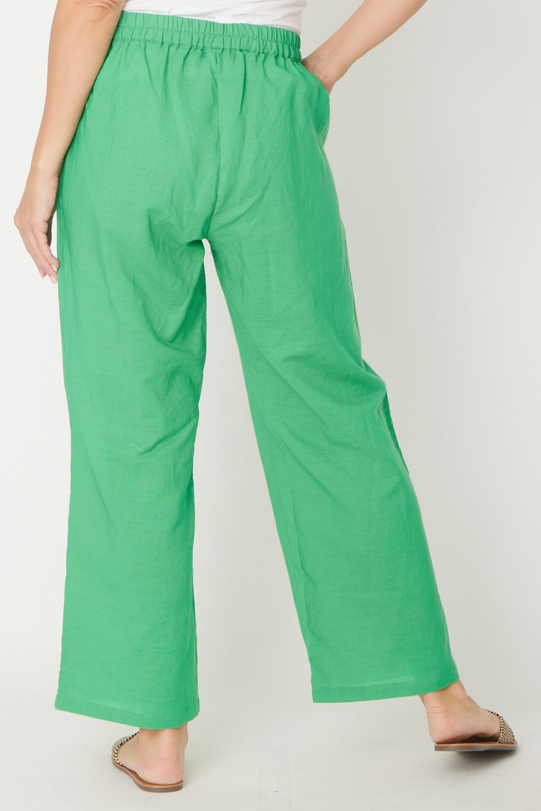 Pebbles Core Linen Pant - Green - 30533