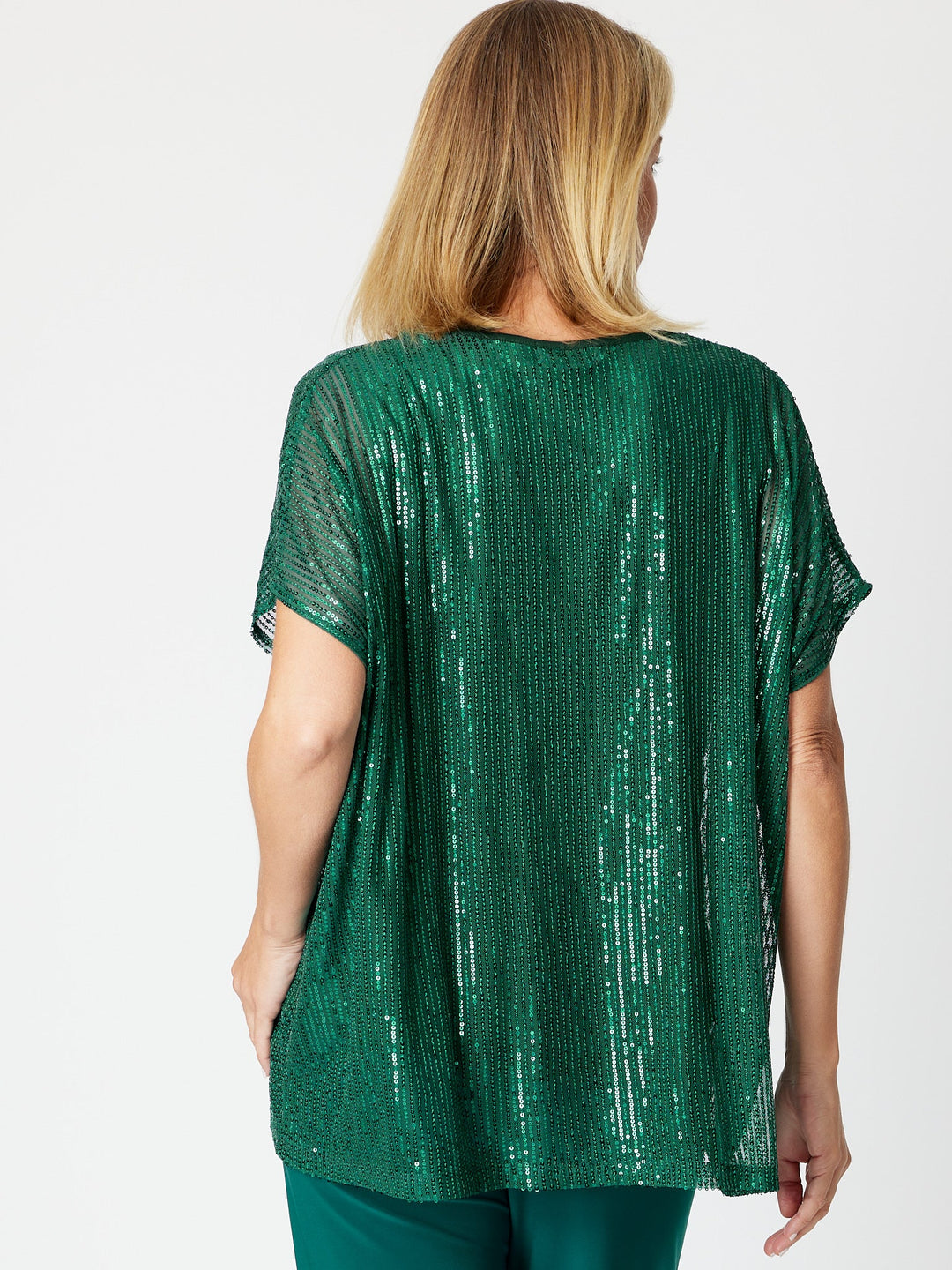 Kimono Sparkle Top Tonight- Jade 30567