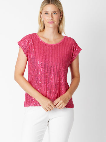 Tarin Party Girl Top - Hot Pink - 30571 - SUMMER
