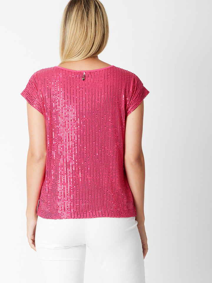 Tarin Party Girl Top - Hot Pink - 30571