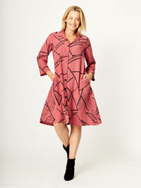 Swirl Tunic Shirt -Rust - 30609