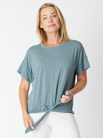 Bamboo Twist Top - Petrol - 30634 - Cordelia St