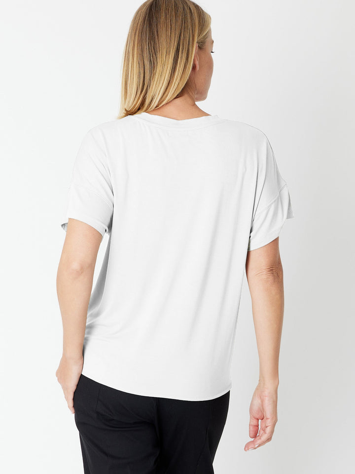 Bamboo Twist Top - White - 30634