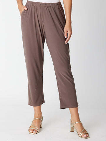 Wide Leg Crop Petites Pant - Beige - 30643 - Spring/Summer