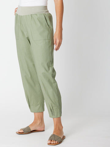 Linen Comfort Pant - Sage - 30646 - Clothes for Senior & Elderly Women