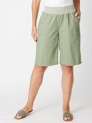 Cotton Comfort Short - Sage - 30647 - Clothes for Senior & Elderly Women