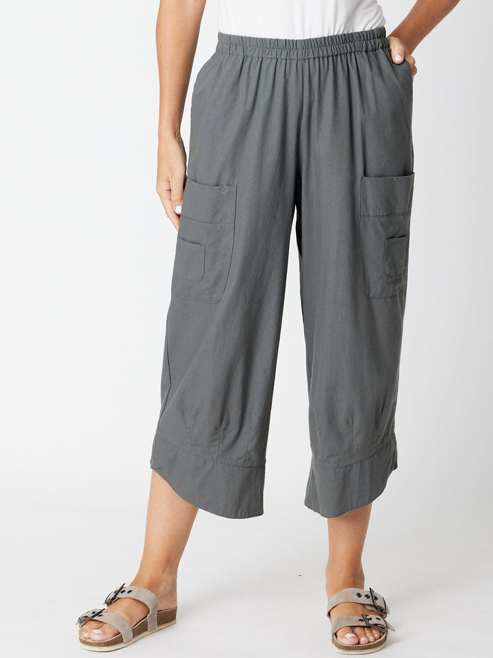 Hi Chi Minh Crop Pant - Slate -30701