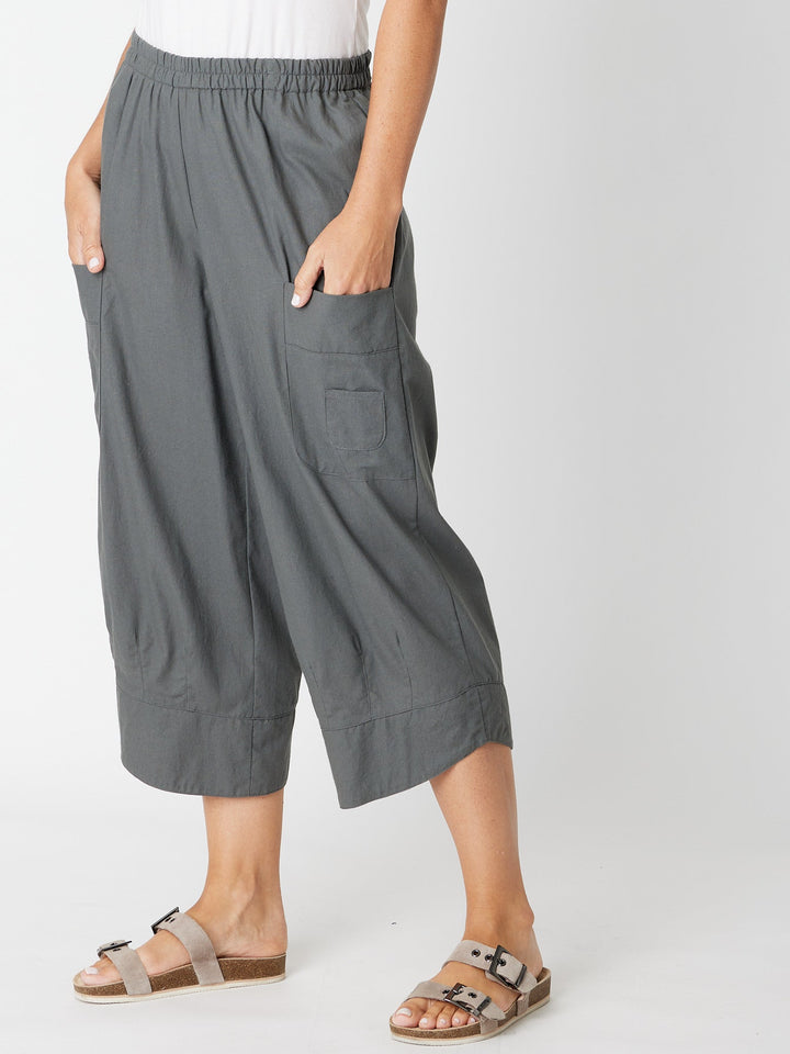 Hi Chi Minh Crop Pant - Slate -30701