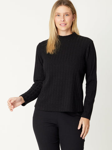 Girl Rib Core Top - Black - 30724 - Luna Sky