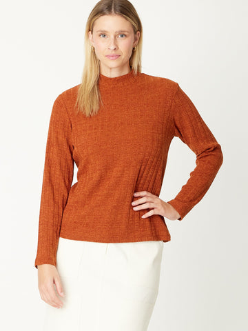 Girl Rib Core Top - Nutmeg - 30724 - Luna Sky