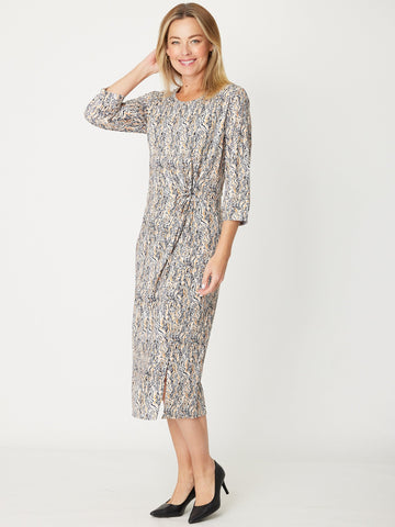Twist Dress - Black Gold - 30773 - New Arrivals