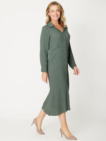 Crinkle Dress - 30776 - Forest - Cordelia St