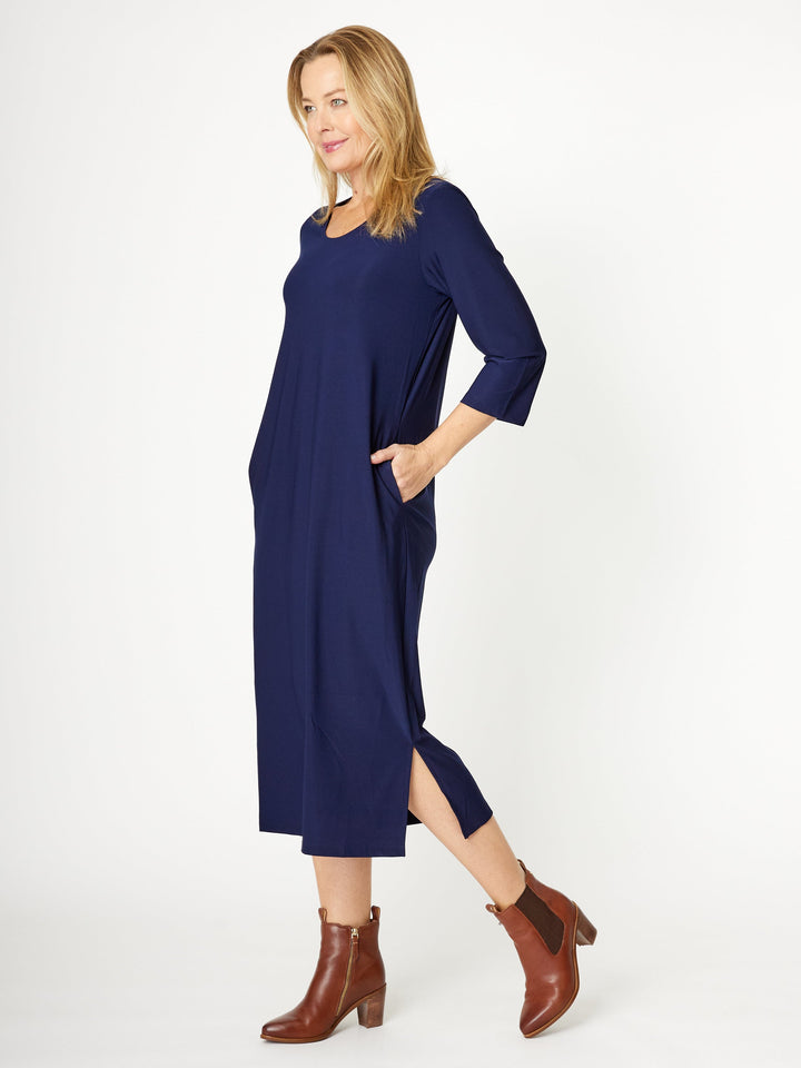 Core Dress 3/4 Sleeve - Navy - 30778