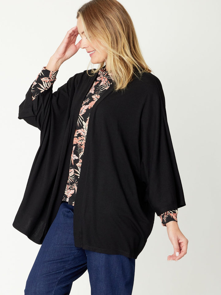 Loose Jacket - 30789 - Black