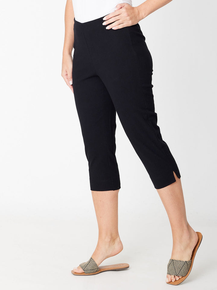 Cottolene Crop 3/4 Pant - Black- 30825