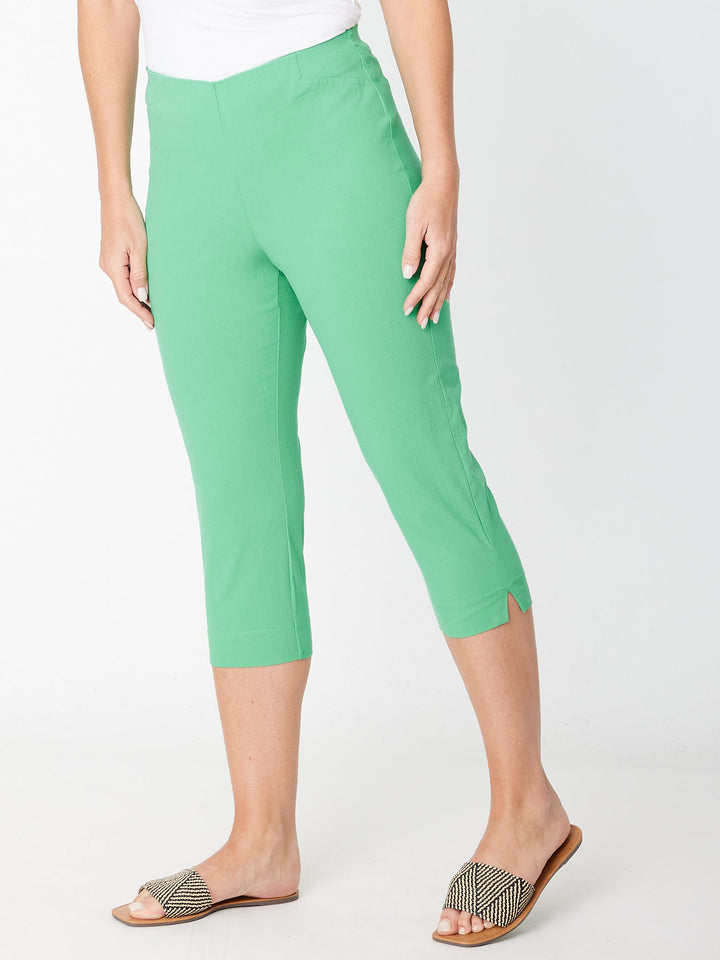 Cottolene Crop 3/4 Pant - Emerald- 30825