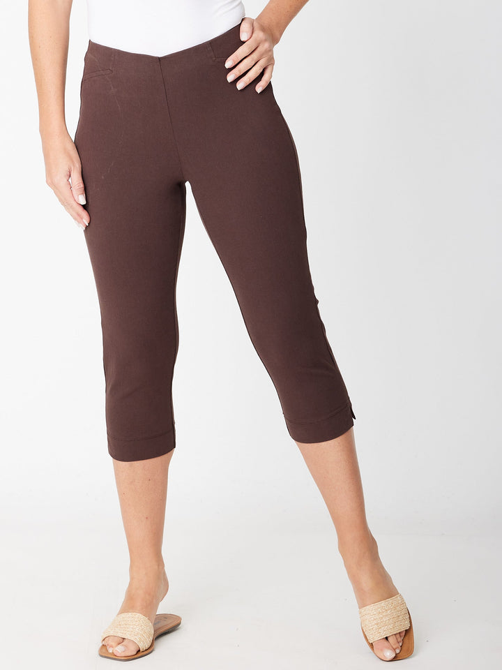 Cottolene Crop 3/4 Pant - Espresso- 30825