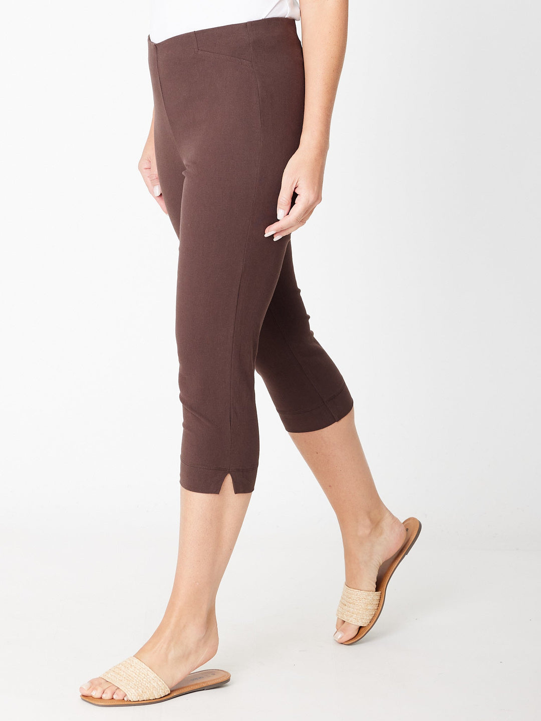 Cottolene Crop 3/4 Pant - Espresso- 30825