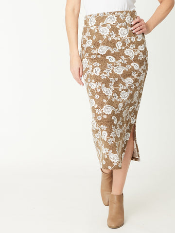 Winter Garden Skirt - Coffee - 30846 - New Arrivals