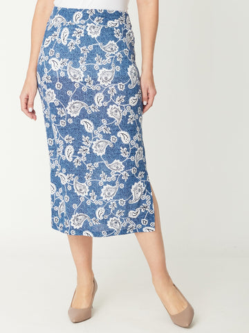 Winter Garden Skirt - Ink - 30846 - Cordelia St