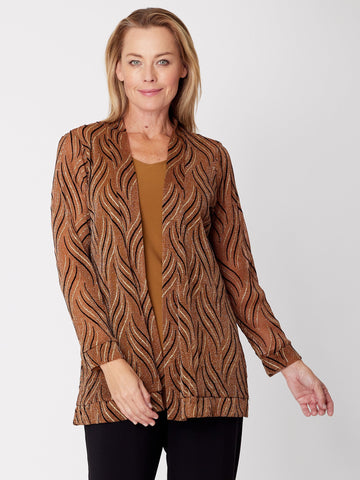 Sparkle Duster Jacket- Gold- 30852 - Cordelia St