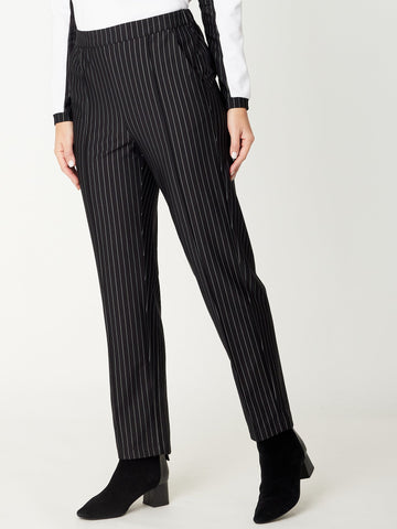 Pinstripe Ponti Pant- Stripe- 30876 - Cordelia St