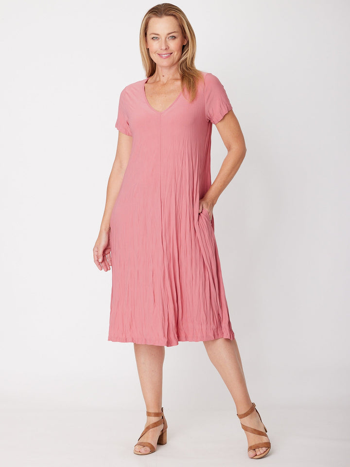 Cap Sleeve Stella Dress - Mushroom - 30915