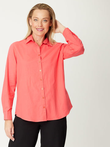 The Tulio Shirt- Raspberry- 30919 - Cordelia St