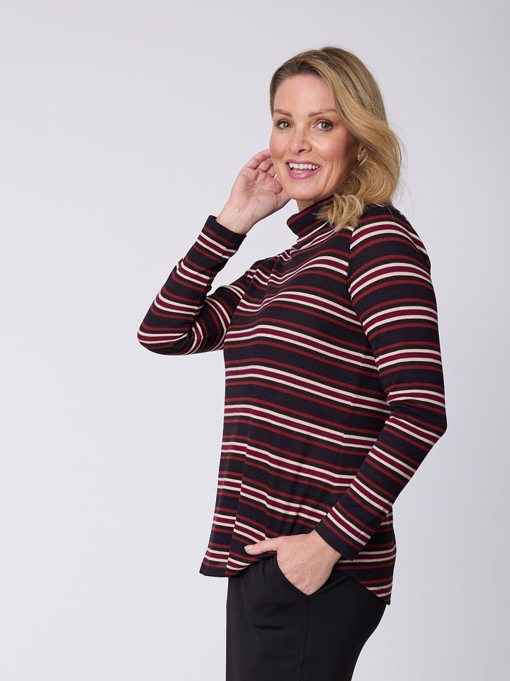 Print Skivvy Top - Shiraz - 30922