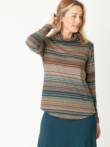 Stripe Skivvy Top - Multistripe - 30922 - Cordelia St