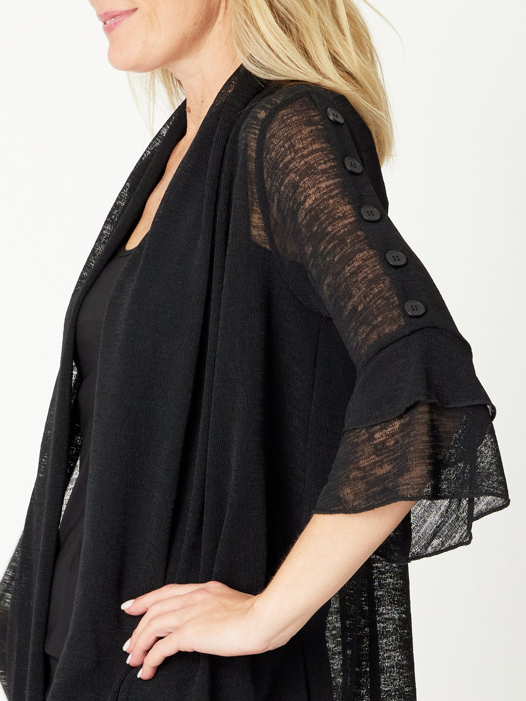 Mesh Cover Up - Black - 30987