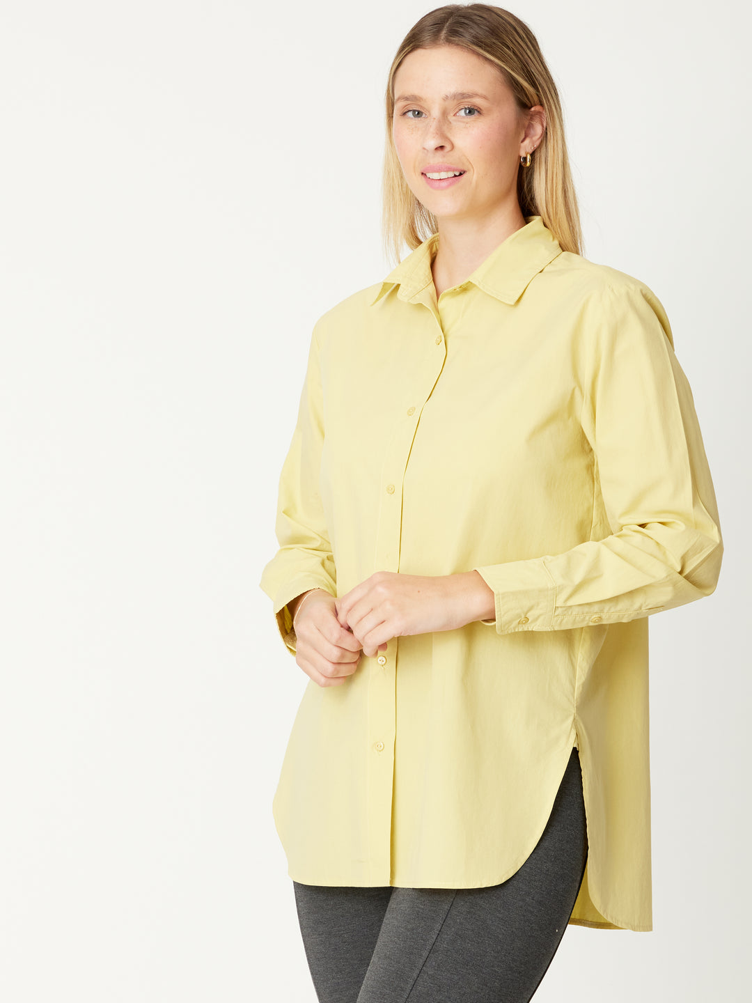 Polished Cotton Season Shirt - Butter - 30990