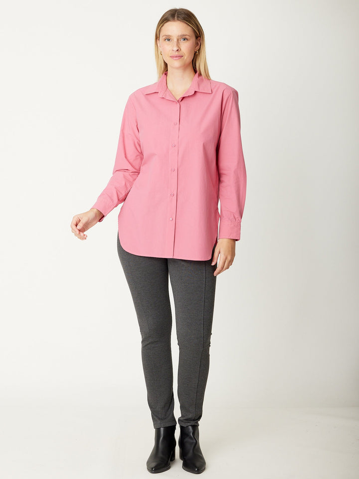 Polished Cotton Season Shirt - Rose - 30990
